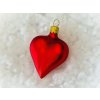 Vánoční ozdoba srdíčko červené