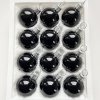 Vánoční ozdoby koule černé porcelán 3 cm1