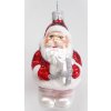 Vánoční ozdoba Santa s balíčkem