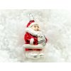 Vánoční ozdoba Santa s balíčkem