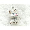 Vánoční ozdoba Kočička bílá