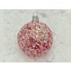 Vánoční ozdoby růžový posyp