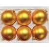 Vánoční ozdoba koule zlatá matná 8 cm