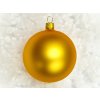 Vánoční ozdoba koule zlatá matná 8 cm