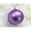 Vánoční ozdoby Fialové koule levandule (5)