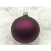 Vánoční ozdoba koule enzián, tmavě fiálová (4)