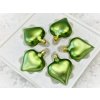 Vánoční ozdoba srdíčko světle zelená kiwi