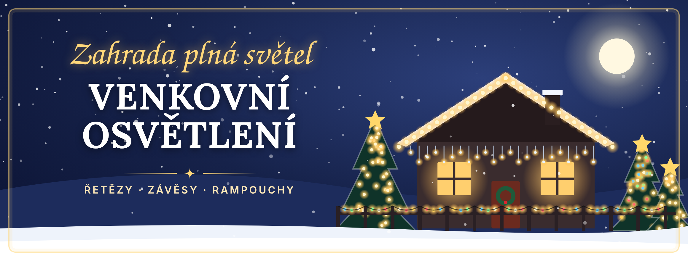 Venkovní vánoční osvětlení