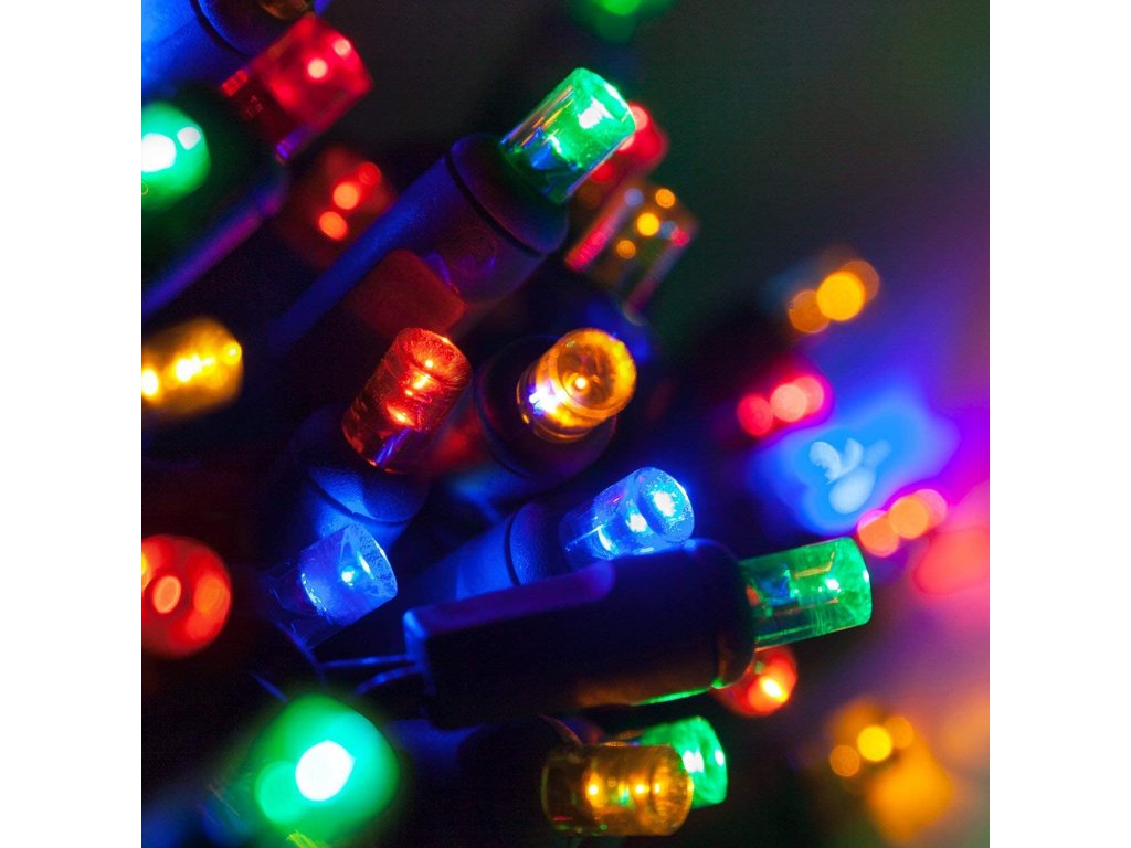 vánoční řetěz barevný