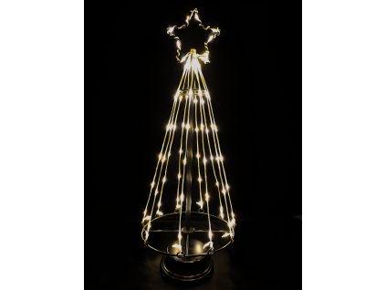 Vnitřní vánoční LED světelný kužel, 45 cm, na baterie i do zásuvky