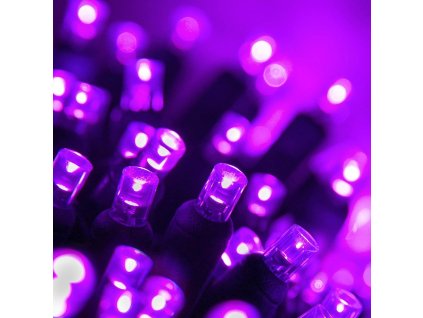 Venkovní LED vánoční řetěz - fialová, 21m, 210 LED