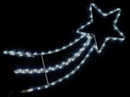 Vánoční LED dekorace, kometa, 70cm, různé barvy na výběr