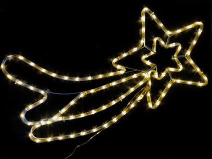 Vánoční LED dekora, kometa, 76cm, různé barvy na výběr