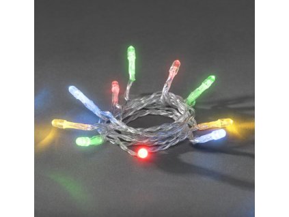 Vnitřní vánoční LED řetěz, různobarevná, 2m, 20 LED