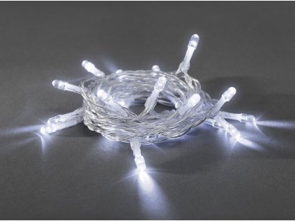 Vnitřní vánoční LED řetěz, studená bílá, 2m, 20 LED,