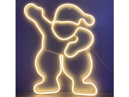 Vánoční LED dekorace, sněhulák, stálé svícení, 50cm