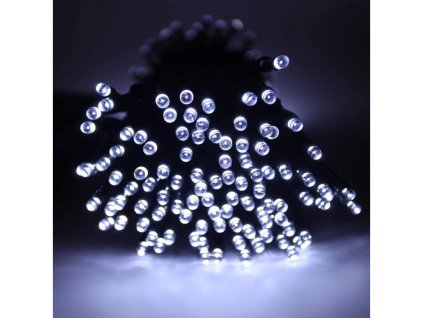 Venkovní LED vánoční řetěz - studená bílá, se záblesky, 30m, 300 LED