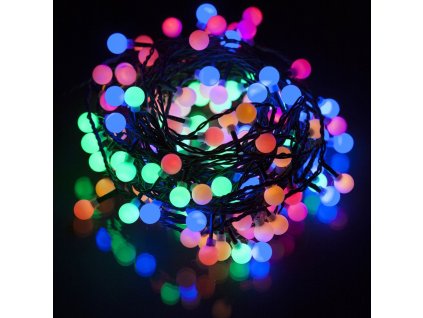 Vánoční LED řetěz s kuličkami - Cherry, 21m, 210 LED