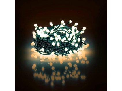 Vánoční LED řetěz s kuličkami - Cherry, 100m, 600 LED