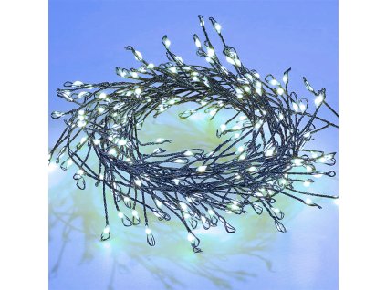 Vánoční LED světelný mikro řetěz, studená bílá