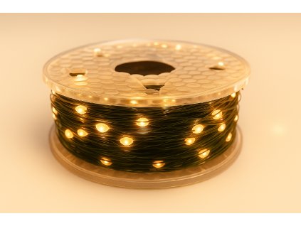 Venkovní vánoční mikro řetěz, studená bílá, 50m, 500 LED