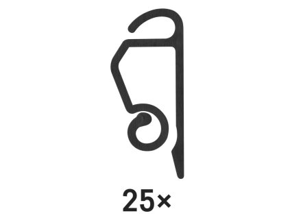 Háček na vánoční osvětlení, venkovní i vnitřní