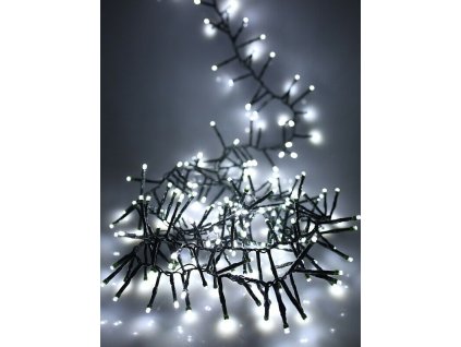 Vnitřní LED vánoční řetěz - studená bílá, 10m, 100 LED
