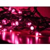 Vnitřní LED vánoční řetěz - růžový