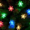 Vnitřní LED vánoční řetěz se sněhovými vločkami - různobarevná, 3m až 12m