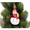Sada vánočních ozdob na stromeček - sněhuláci, 3 ks