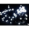 Vnitřní LED vánoční řetěz s 7mm kulatými diodami, studená bílá, 10 m, 100 LED