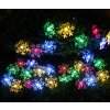 Vnitřní LED vánoční řetěz se sněhovými vločkami - různobarevná, 3m až 12m