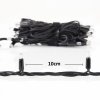 Venkovní LED vánoční řetěz PROFI, černý kabel, studená bílá, 10m, 100 LED