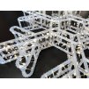 LED vánoční sněhová vločka, Ø45 cm, teplá bílá