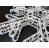 LED vánoční sněhová vločka, Ø45 cm, studená bílá