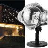LED dekorativní projektor – padající vločky, venkovní i vnitřní, bílá