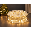 Vánoční LED mikro řetěz, teplá bílá, 10m, 300 LED, 8 programů, IP65