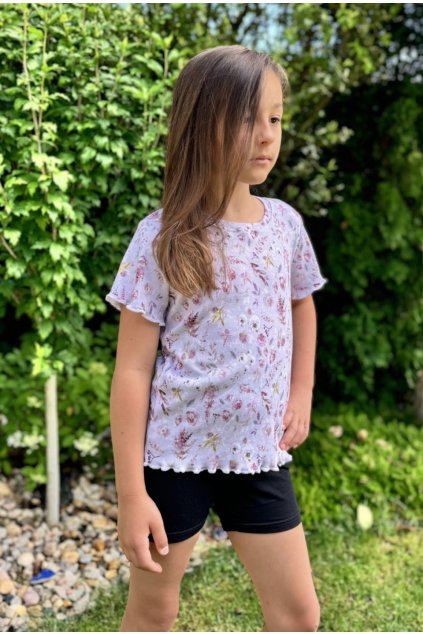 DÍVČÍ ŽEBROVANÉ TRIKO (výběr barvy) 1