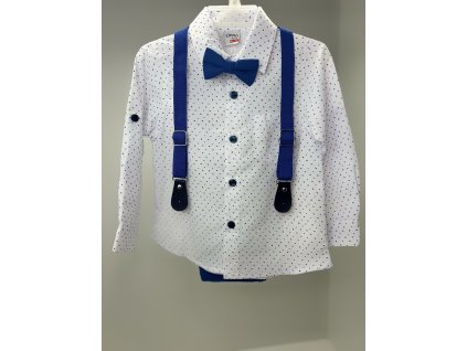 ELEGANT set košile a kalhoty SVĚTLE MODRÁ