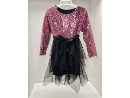 Luxusní šaty s flitry a tylovou sukní