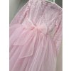 Šaty s krajkou a tylovou sukní BABY RŮŽOVÁ