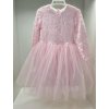 Šaty s krajkou a tylovou sukní BABY RŮŽOVÁ