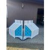 White VAPAA PVC-U jump obstacle with infill