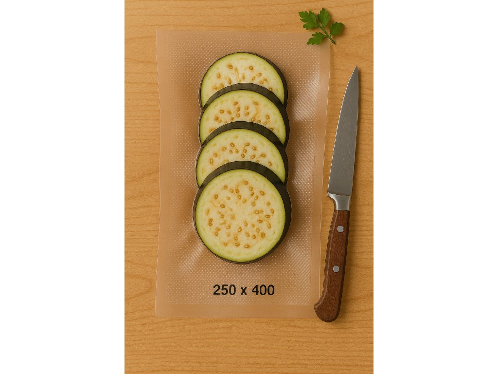 vákuové vrecká 250x400 mm – ukážka vrecka