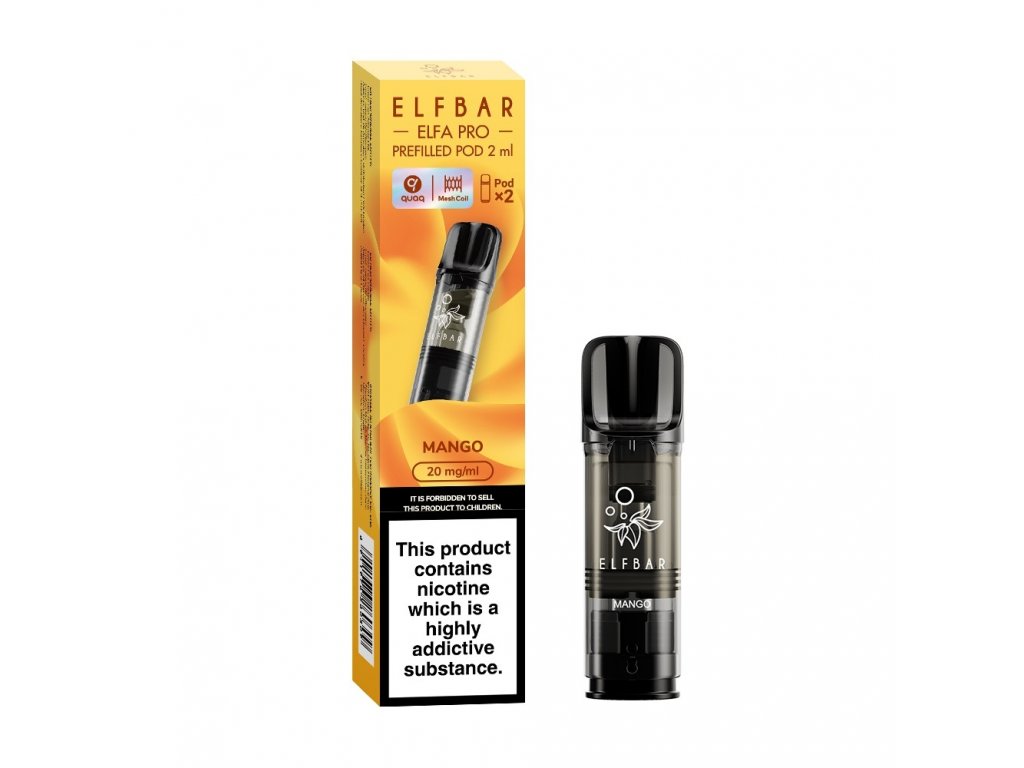 Elfa ElfBar Mango – 2 PODy – vape e-cigareta