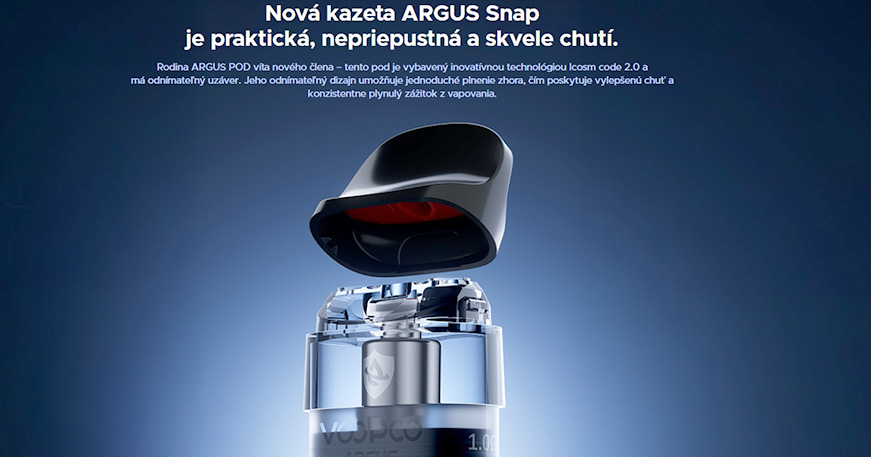 VOOPOO ARGUS P3 nová cartridge SNAP