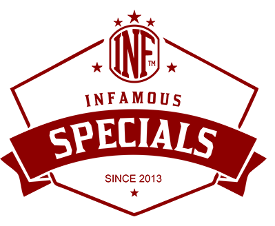 Infamous Specials product series logo