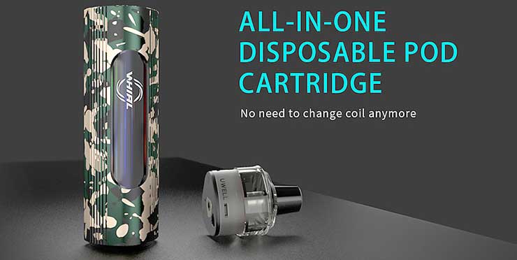 výmena cartridge UWELL Whirl T1