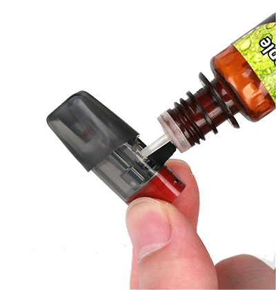fill e-liquid into ELF BAR RF350