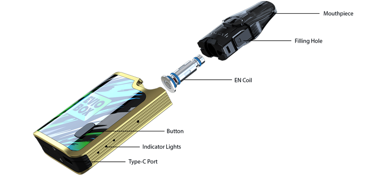 popis prístroja joyetech evio box